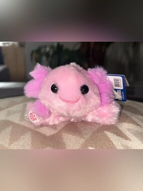 Build-A-Bear Pink and Purple Mini Axolotl Plush